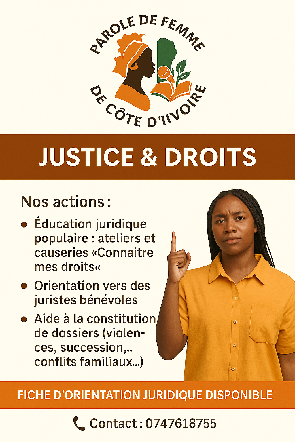 Flyer de volet justice