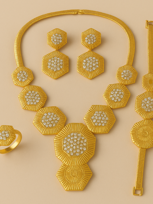 Parure doree hexa